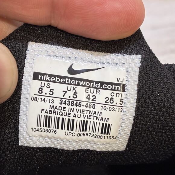 Nike Air Torch 4 IV Cobalt Blue Black (343846 460) Running Shoe Mens Sz.8.5 - Picture 8 of 8